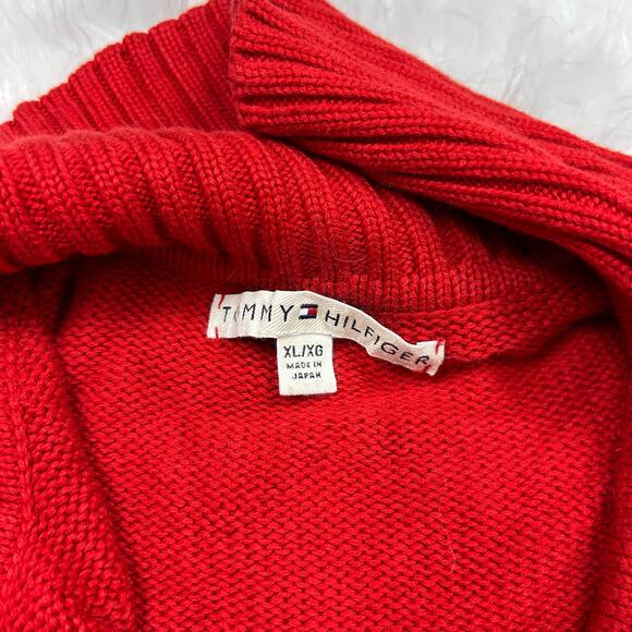 Vintage Tommy Hilfiger knit zip up sweater size XL - Picture 4 of 7